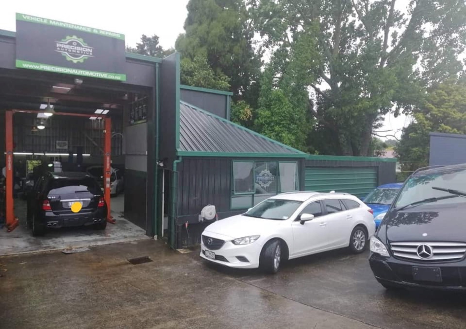 Precision Automotive workshop exterior in New Lynn